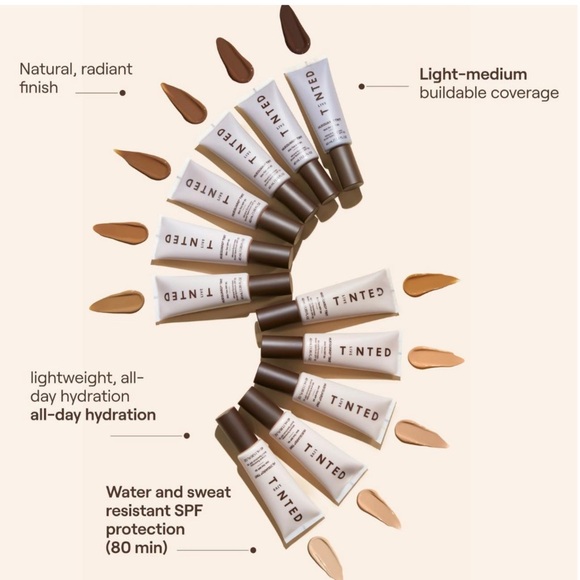 ONLY 1! Tinted Hueguard Skin Tint Mineral Sunscreen SPF50 SHADE 9 NEW IN BOX - Picture 6 of 11